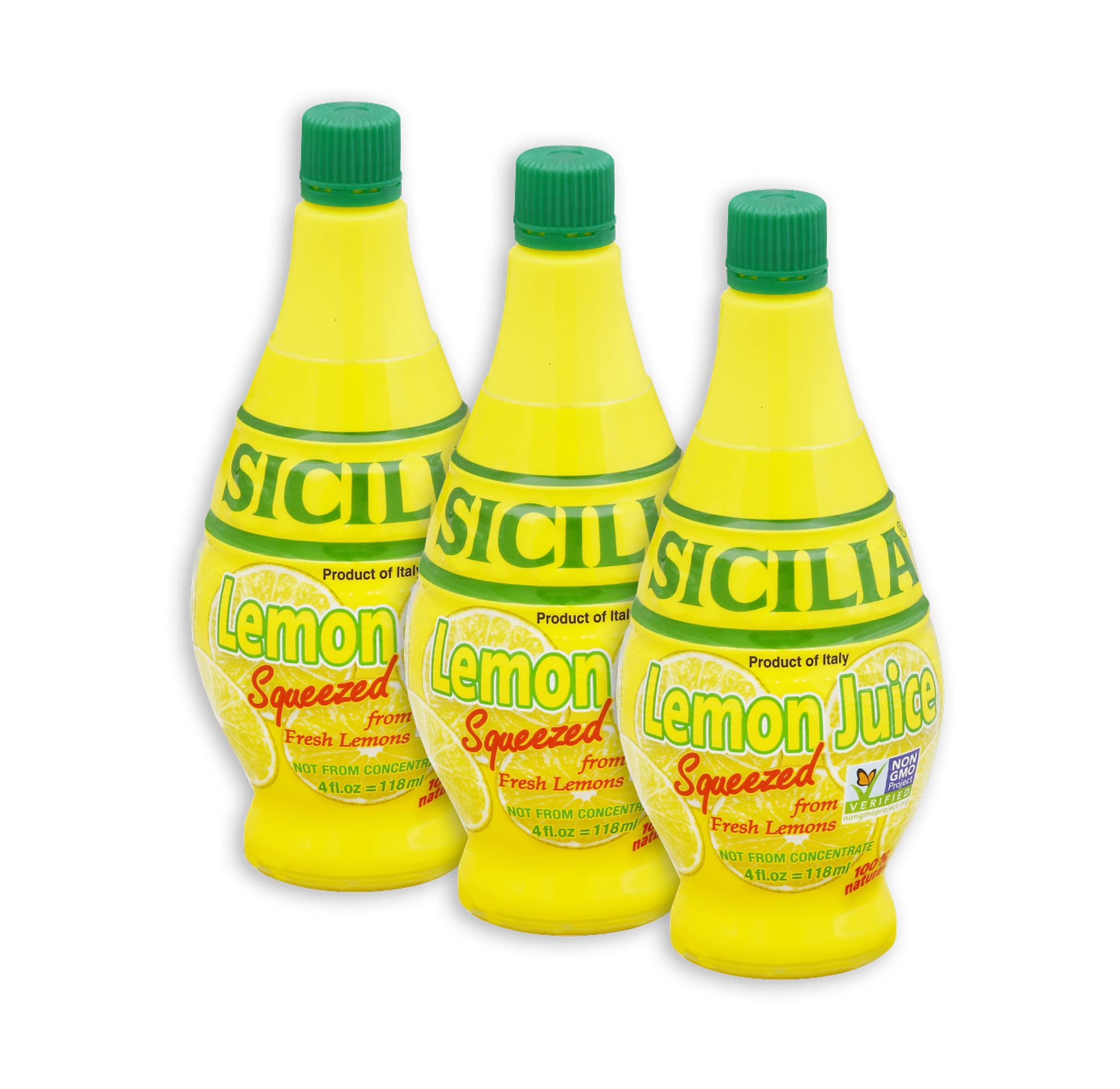 Product image of Sicilia Fresh Squeezed Lemon Juice 4 oz 4 oz Pack of 3